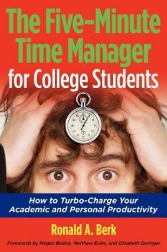 Five-Minute Time Manager For College Students by Berk, Ronald A., Like New Us…