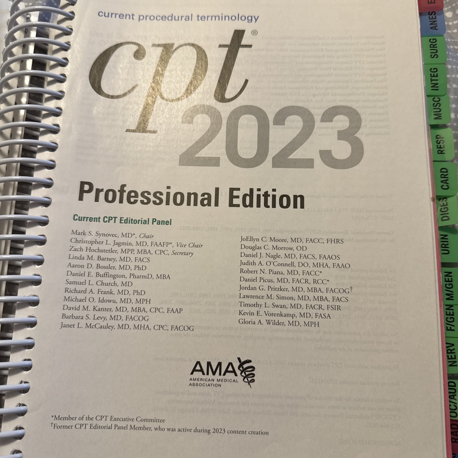 Cpt 2023 Professional Edition Code book With Rules and Guidelines