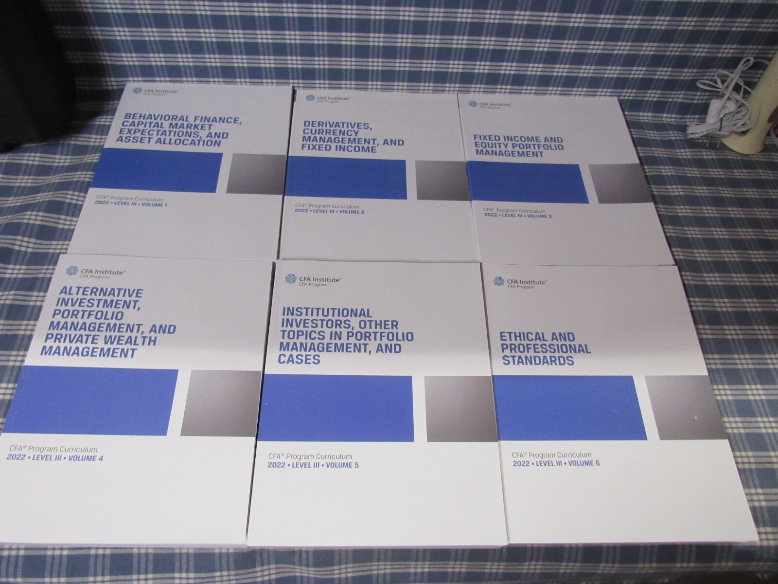 CFA Institute Program Curriculum Level III 2022 Paperback New Open Box FREE SHIP