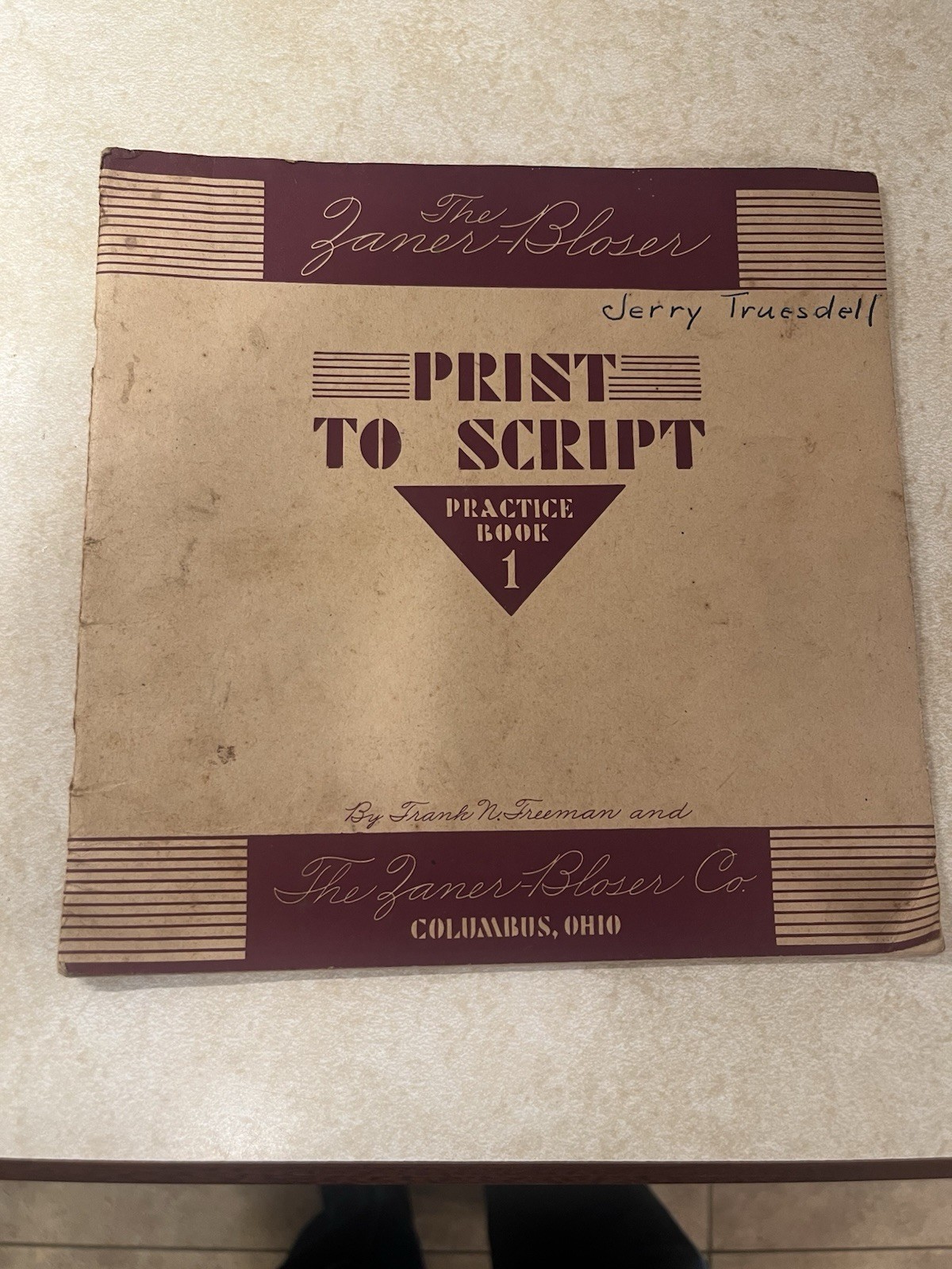 Print To Script 1946 Practice Booklet By Zane Bloser 34 Pages