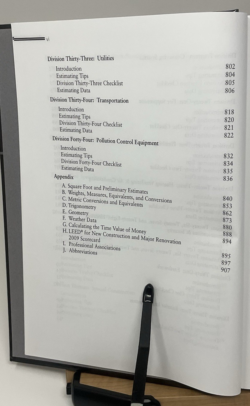 RSMeans Estimating Handbook Third Edition HC F5