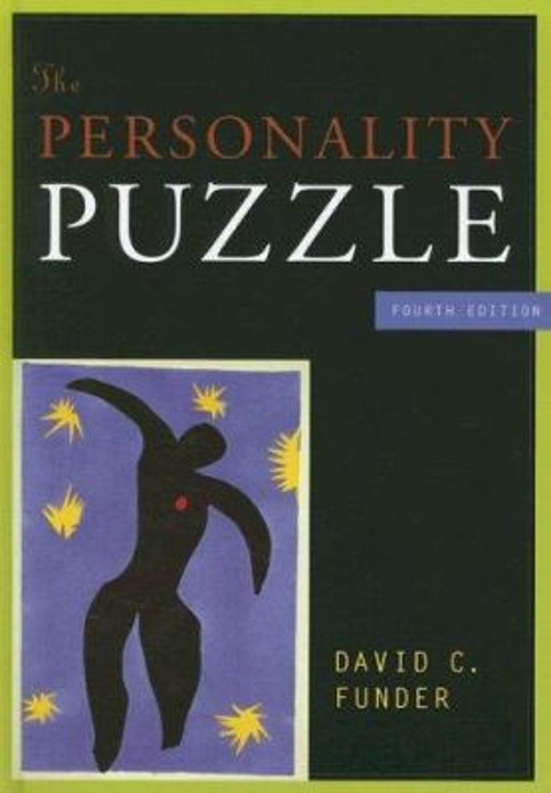 The Personality Puzzle Hardcover David C. Funder