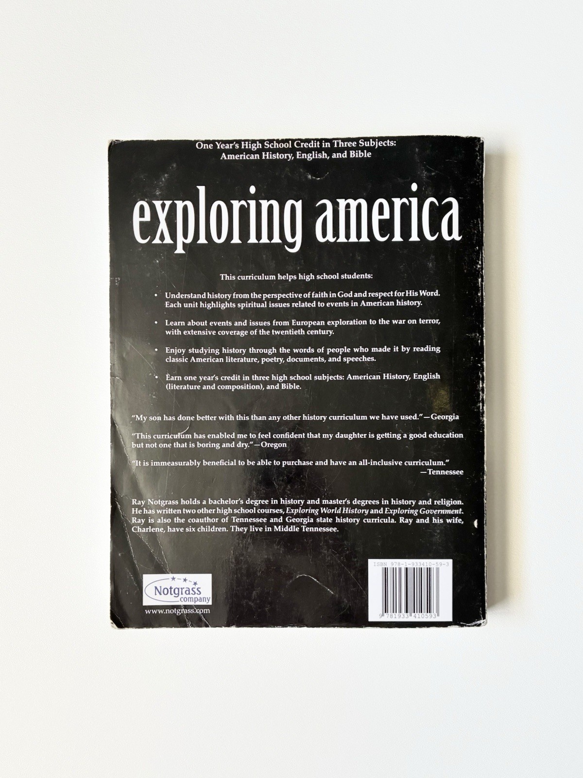 Exploring America Volume 1 (2007) – Ray Notgrass, Good, Paperback