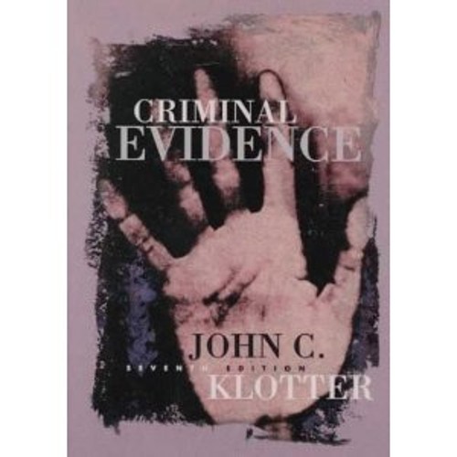 Criminal Evidence Paperback Jefferson Ingram