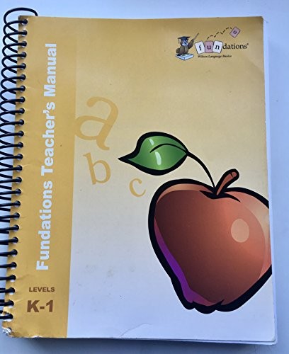 TEACHER’S MANUAL K-1 By Barbara A. Wilson **BRAND NEW**