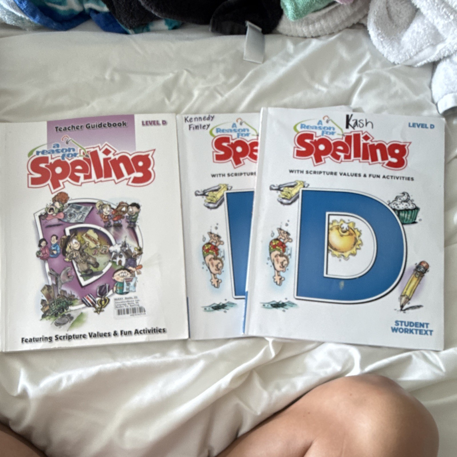 A Reason For Spelling Level D Paperback Workbook Teacher’s Edition + 2 Worktexts