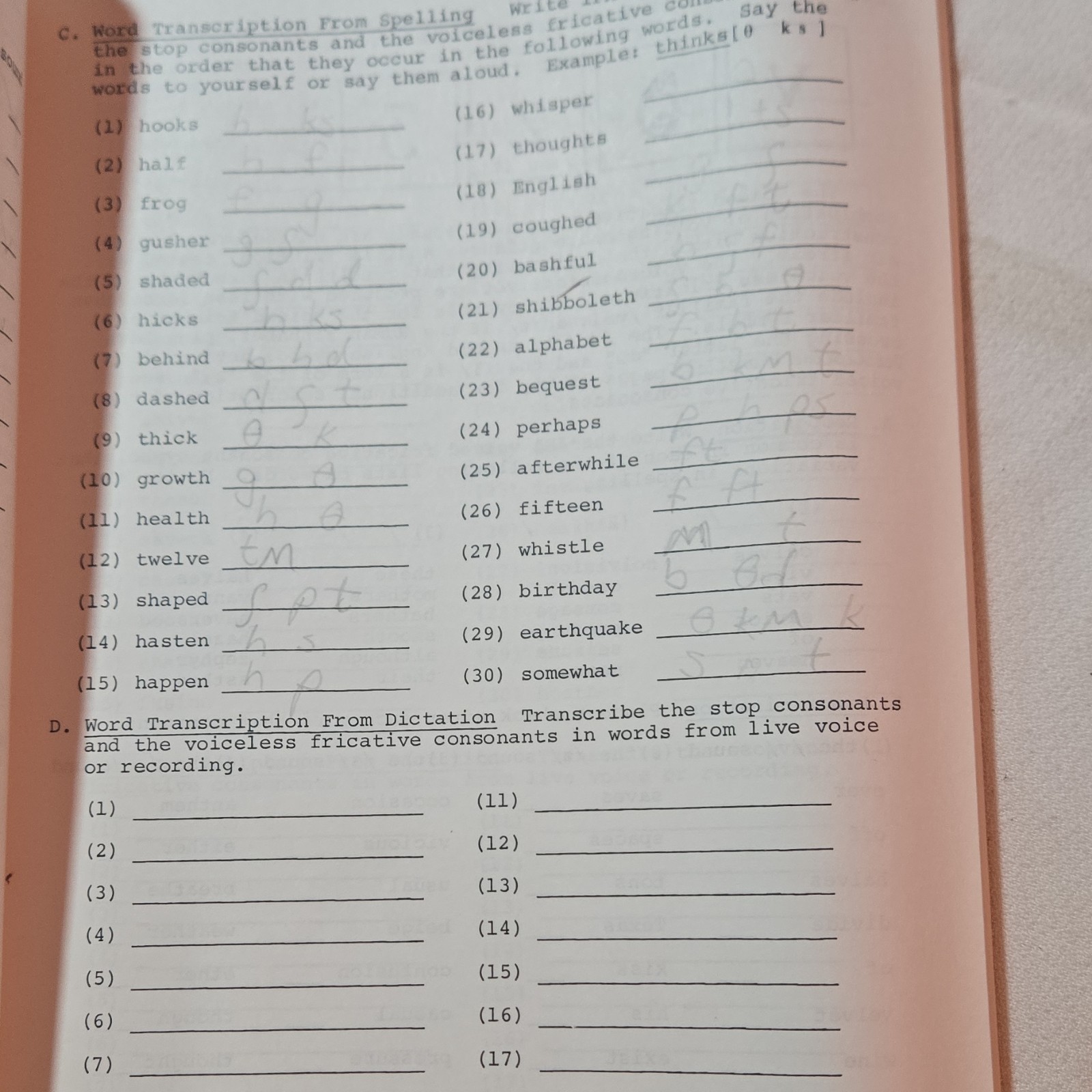 Descriptive Phonetics Transcription Workbook Calvert 2nd Ed Paperback ISBN