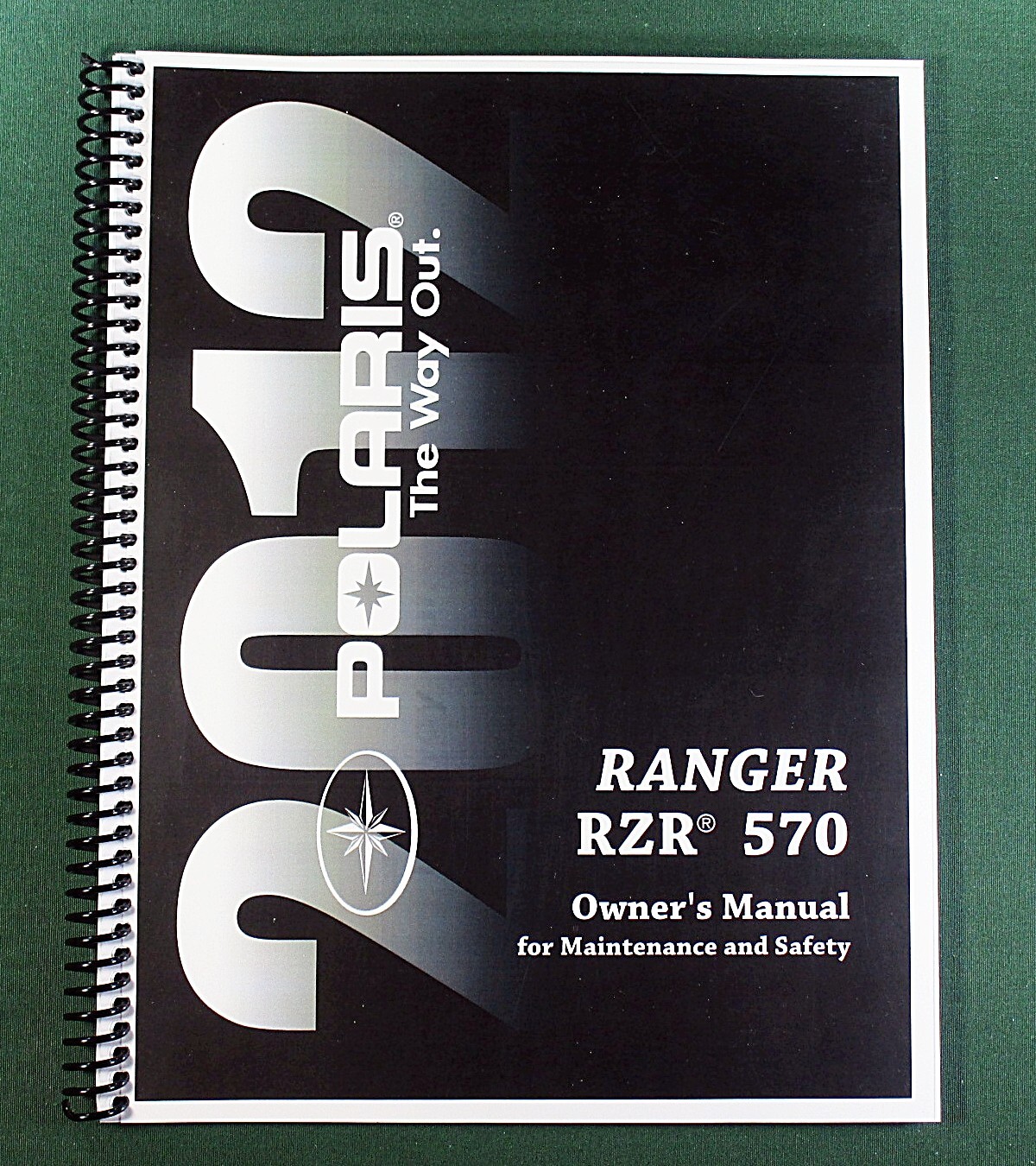 2012 Polaris Ranger RZR 570 Owner’s Manual: 135 Pages & Protective Covers!