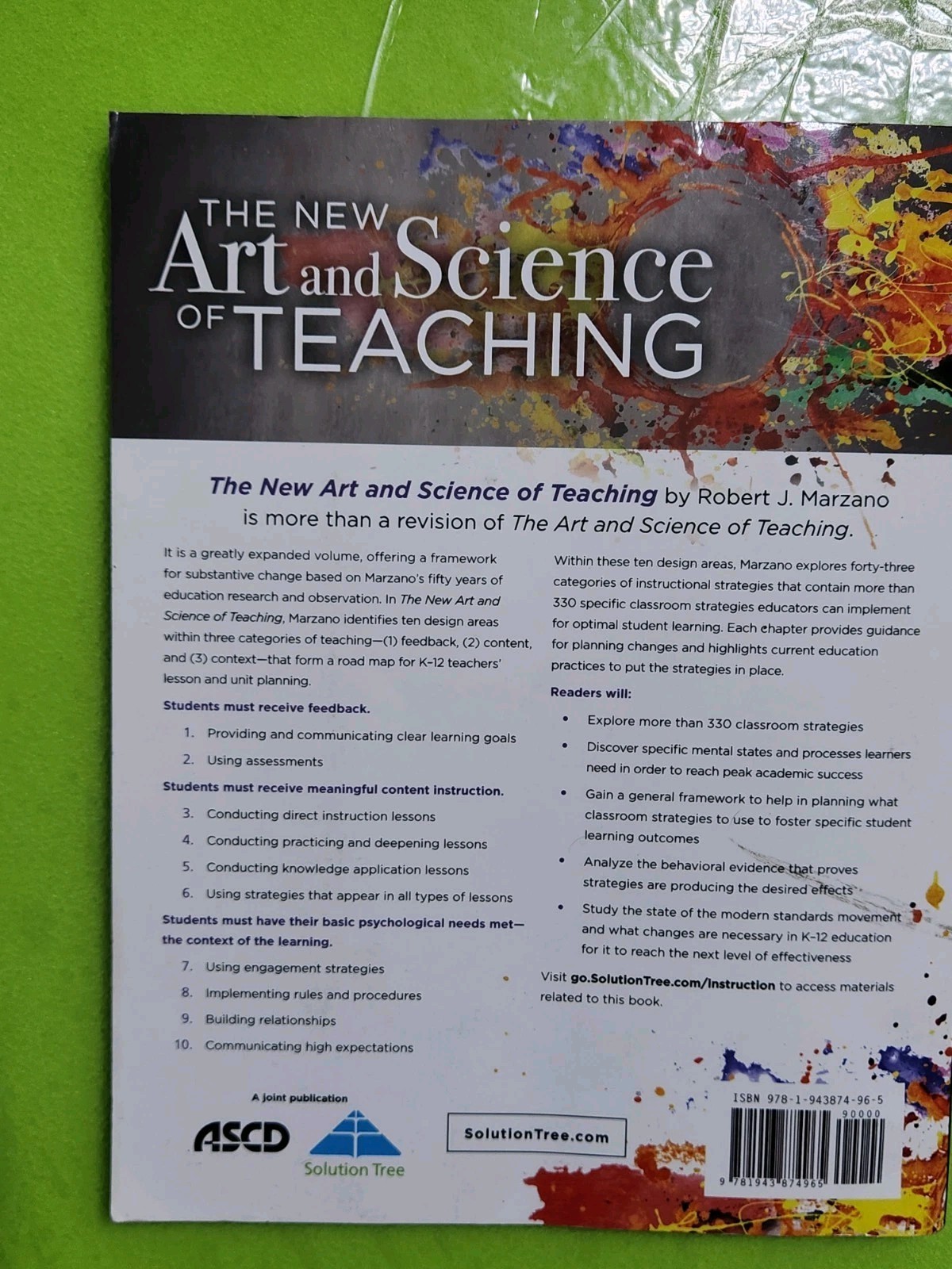 The New Art and Science of Teaching – Robert Marzano – ASCD / Solution Tree –…