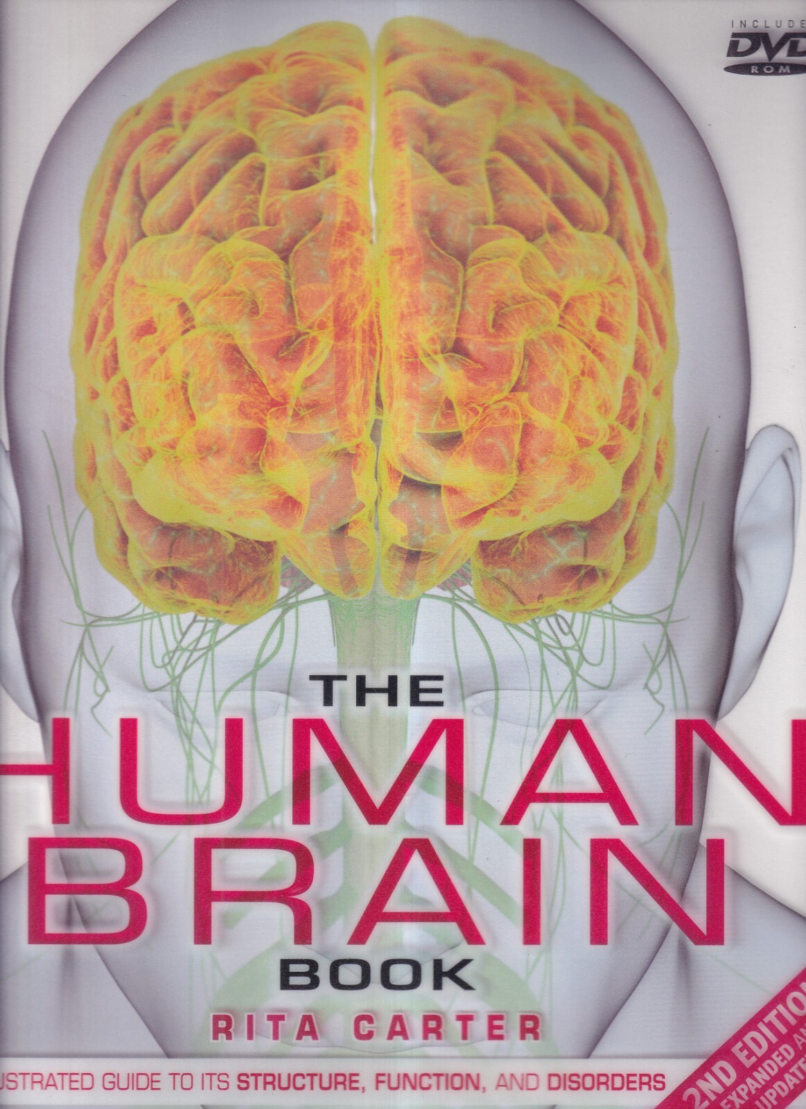 THE HUMAN BRAIN BOOK: AN ILLUSTRATED GUIDE By Rita Carter (2014 DVD ROM HC){Q5}