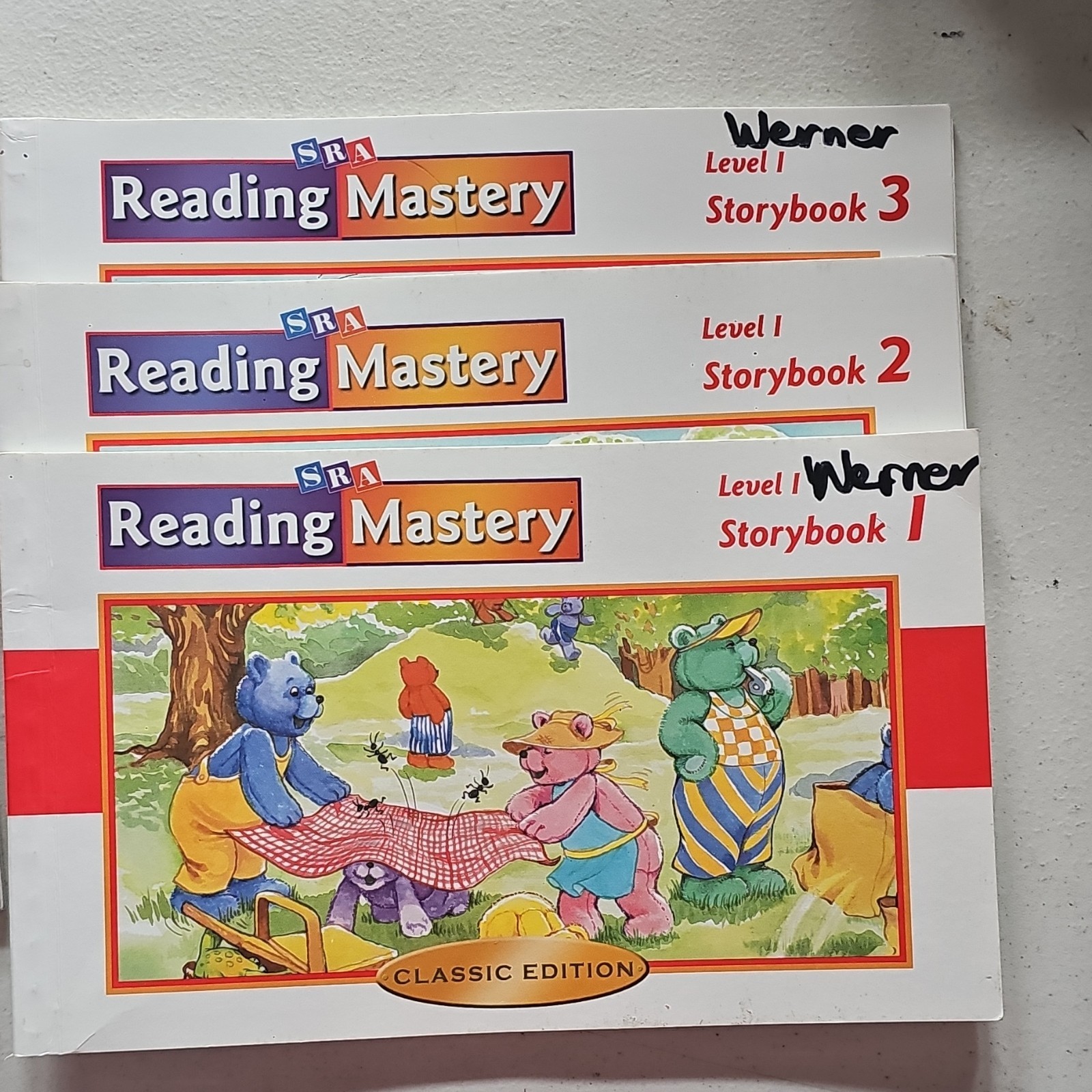 SRA/McGraw-Hill Reading Mastery Classic Ed Level 1 Storybooks 1-3 2003