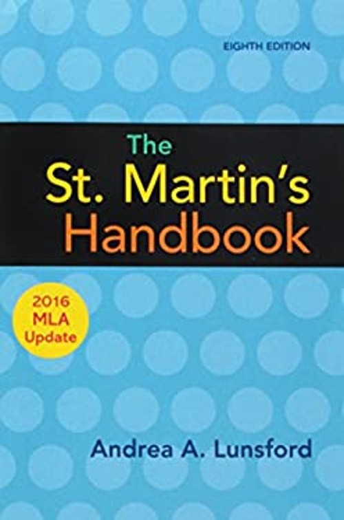 The St. Martin’s Handbook with 2016 MLA update Paperback Andrea A