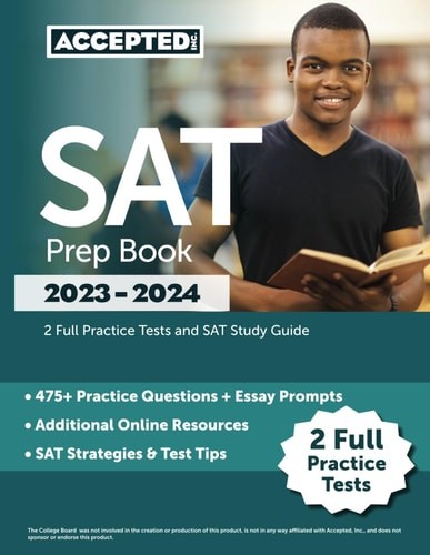 SAT Prep Book 2023-2024: 2 Full Practice Tests and SAT Study Guide, Cox, Jonatha