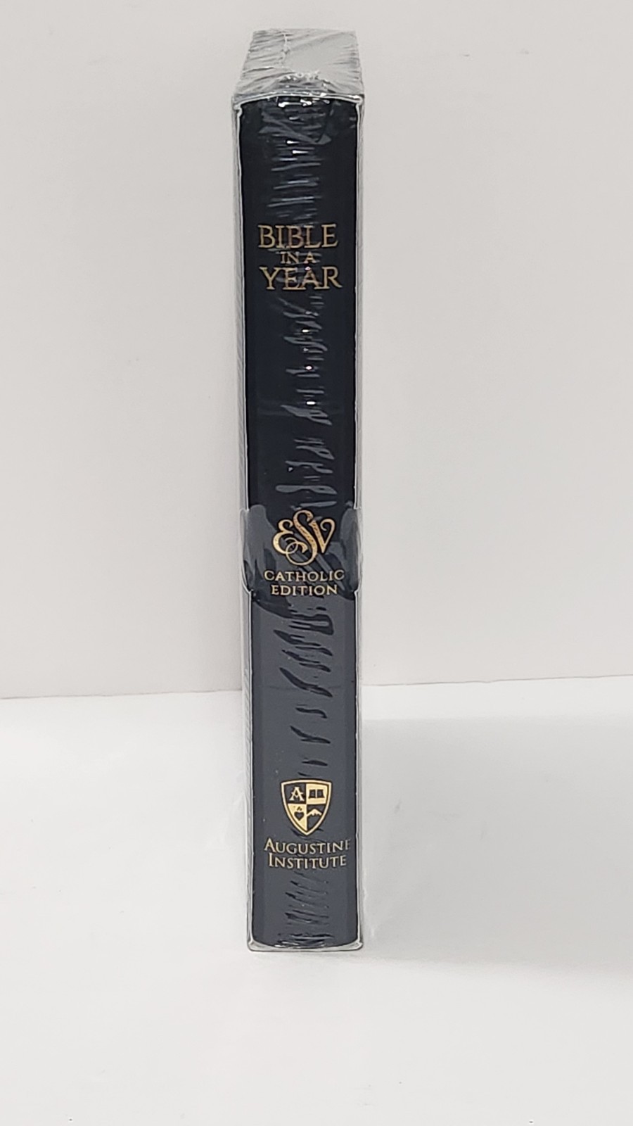 Bible in a Year – ESV Catholic Edition – Navy Bonded Leather Augustine Institute