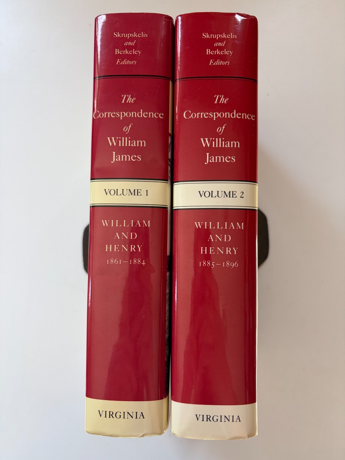The Correspondence of William James Volumes 1 & 2 1992 HC DJ Set Lot Virginia