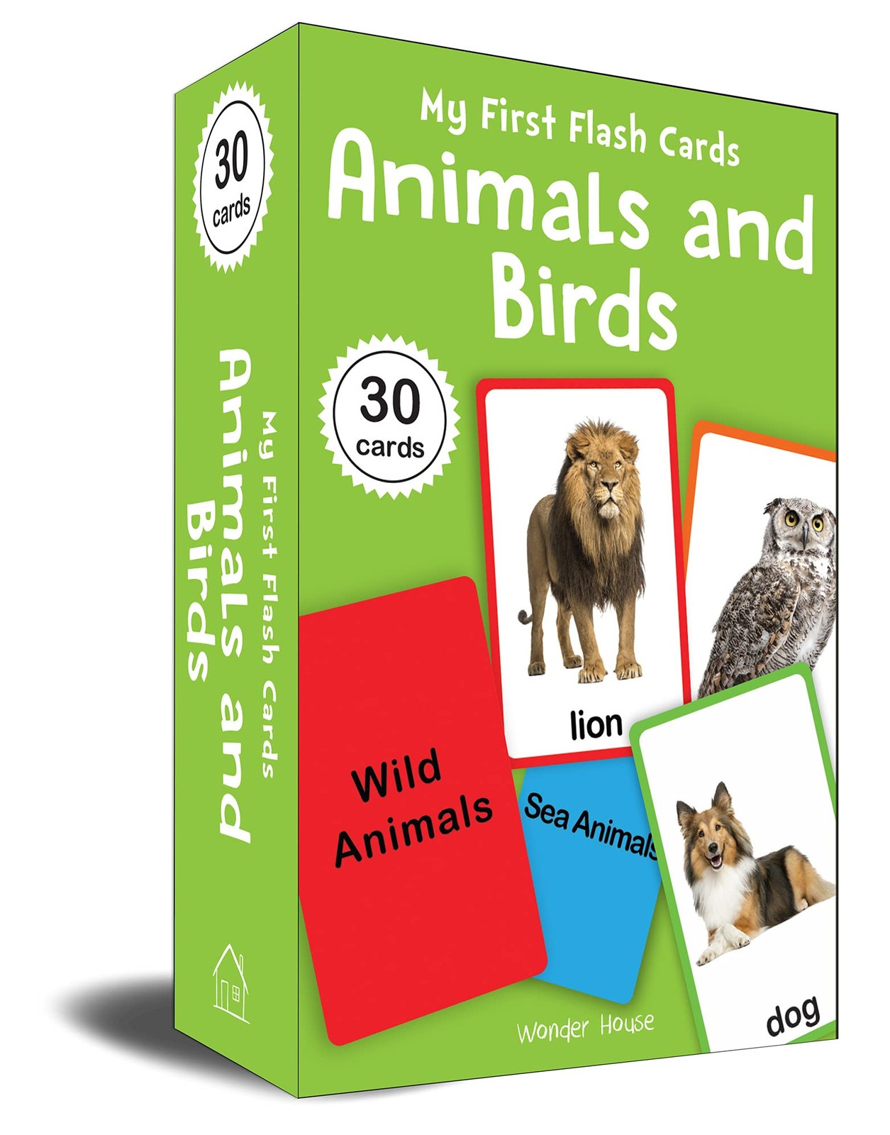 Animal And Birds: My First Flash Cards – 30 by Wonder House Books 2021 PB NEW