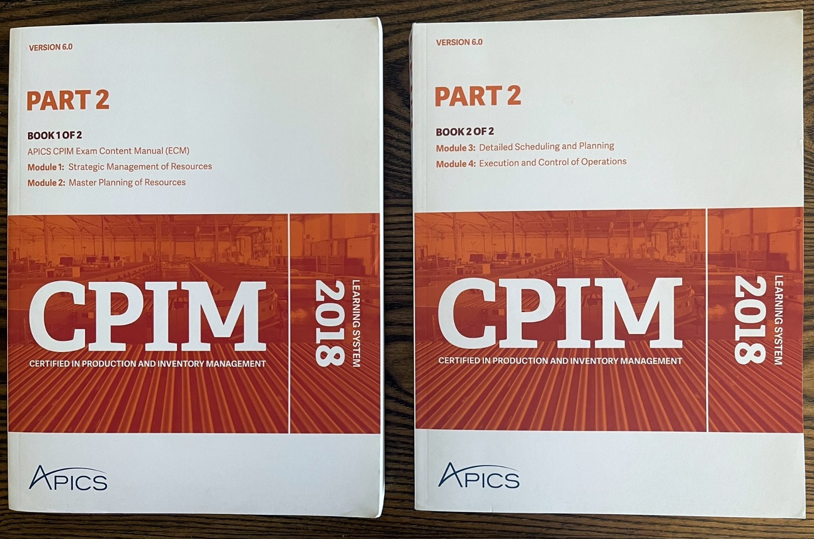 2018 Apics CPIM Learning System Book 1 & 2 Version 6.0