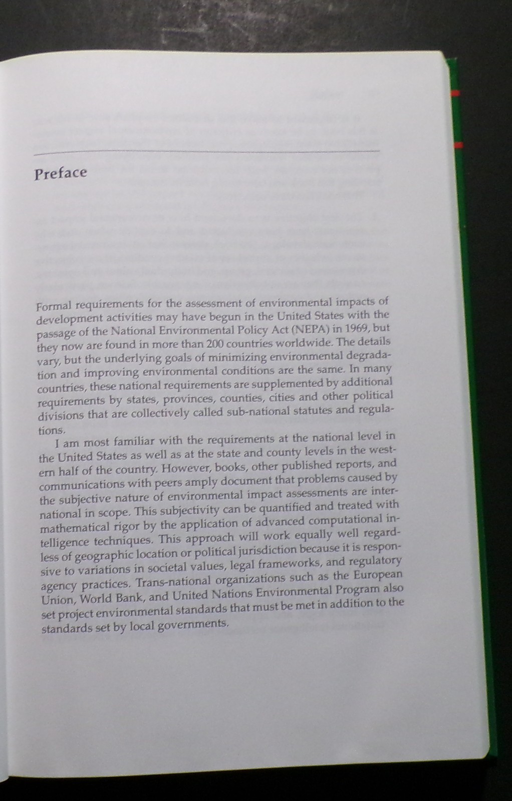 Quantifying Environmental Impact Assessments Using Fuzzy Logic Hardcover Clean
