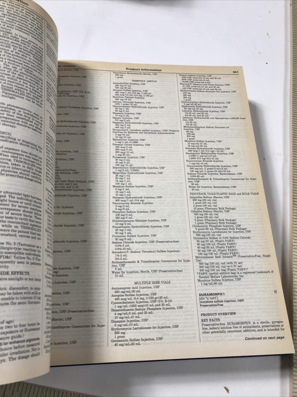 Physicians’ Desk Reference 1989 – PDR Staff (Hardcover, 1989)
