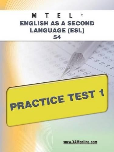 Sharon A Wynne MTEL English as a Second Language (Esl) 54 Practice T (Paperback)