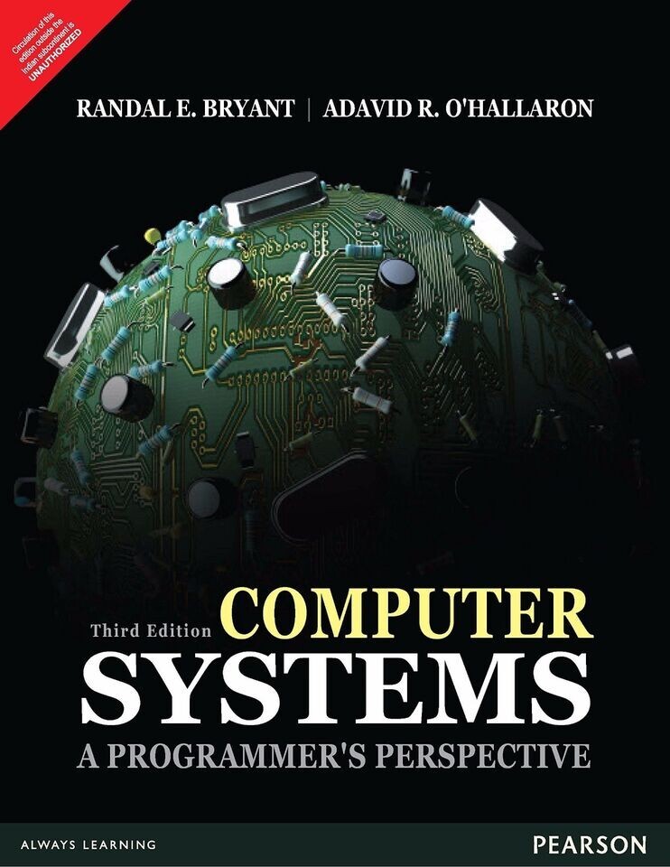 4-7DAYS DELIVERY- Computer Systems: A Programmer’s Perspective By Bryant, 3RD ED