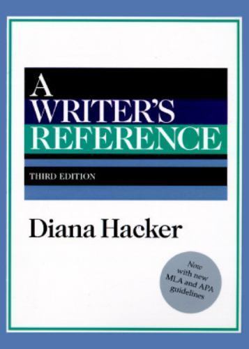 Writer’s Reference by Diana T. Hacker (1995, Trade Paperback)