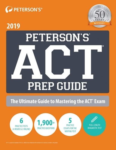 Peterson’s ACT Prep Guide 2019, Peterson’s, Good Book