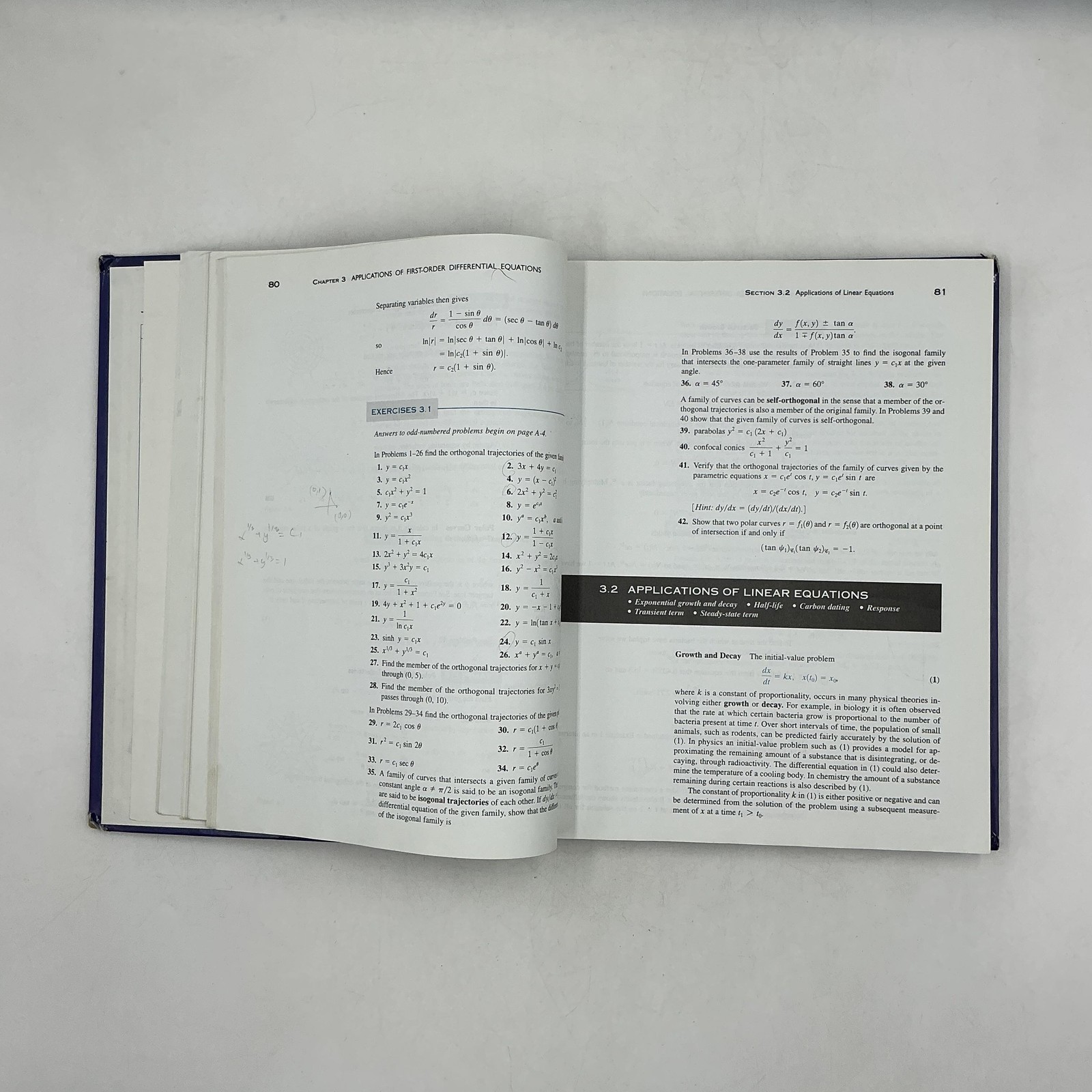 First Course In Differential Equations Dennis G Zill Brooks/Cole HC Blue 2001