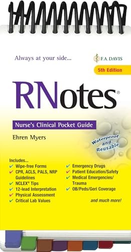 RNotes®: Nurse’s Clinical Pocket Guide by Myers RN BSN, Ehren Spiral bound The