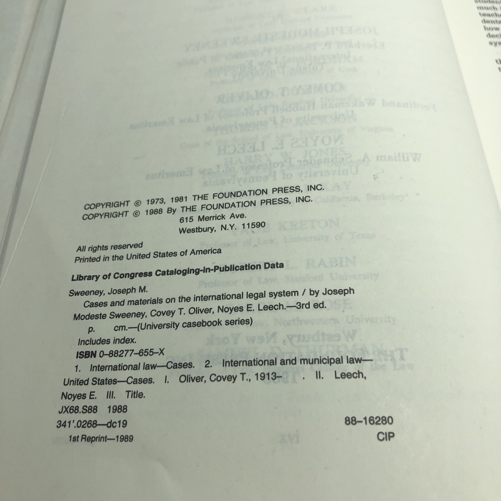University Casebook Series The International Legal System : Cases and materials