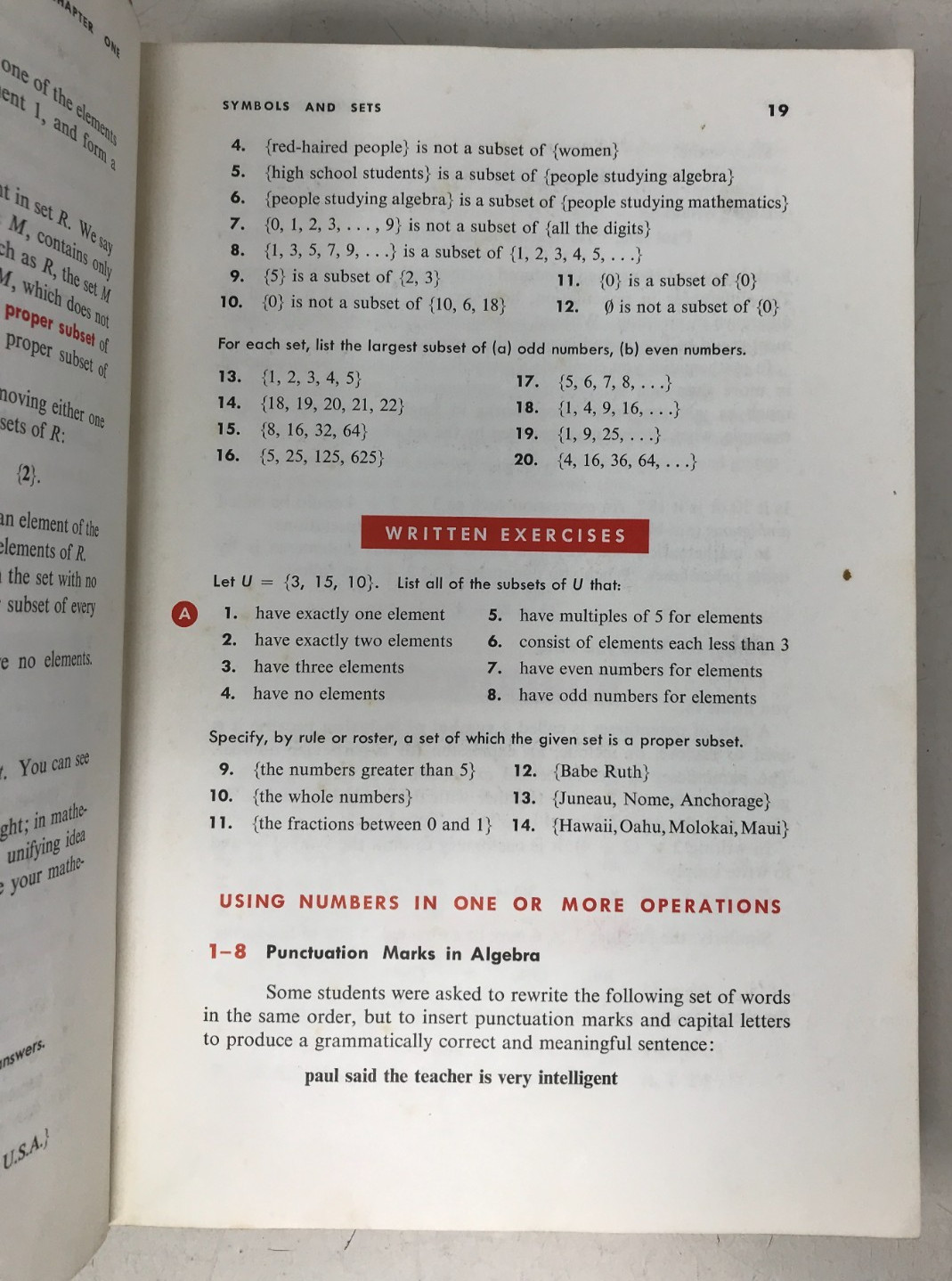 Modern Algebra: Structure and Method Book 1 (1962, E-105)