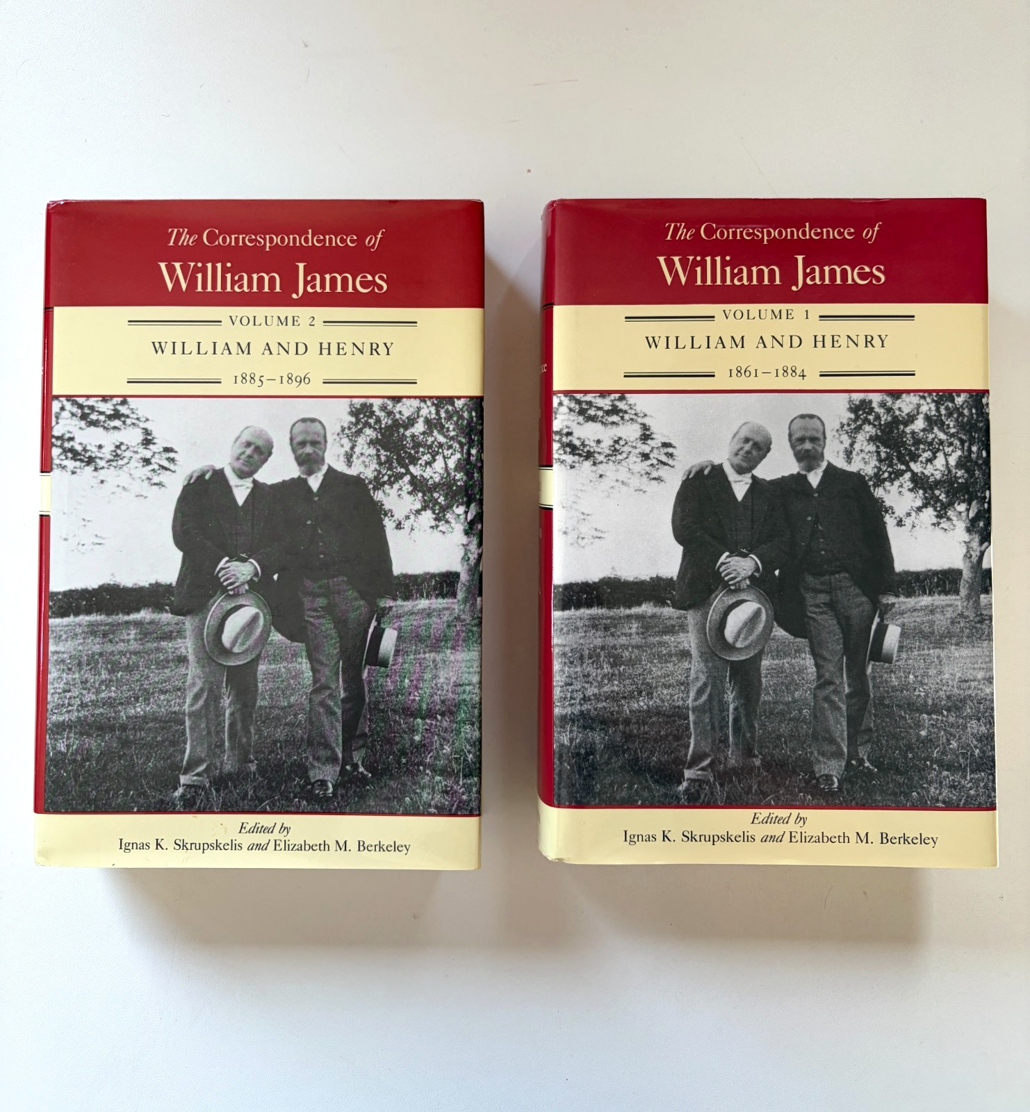 The Correspondence of William James Volumes 1 & 2 1992 HC DJ Set Lot Virginia