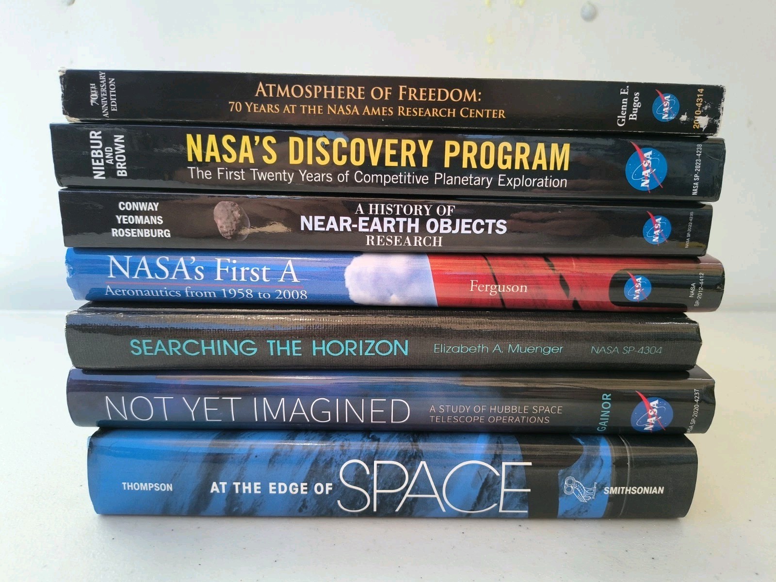 NASA Space Theme Lot Of 7 Books – Flight, Discovery, Telescope Programs