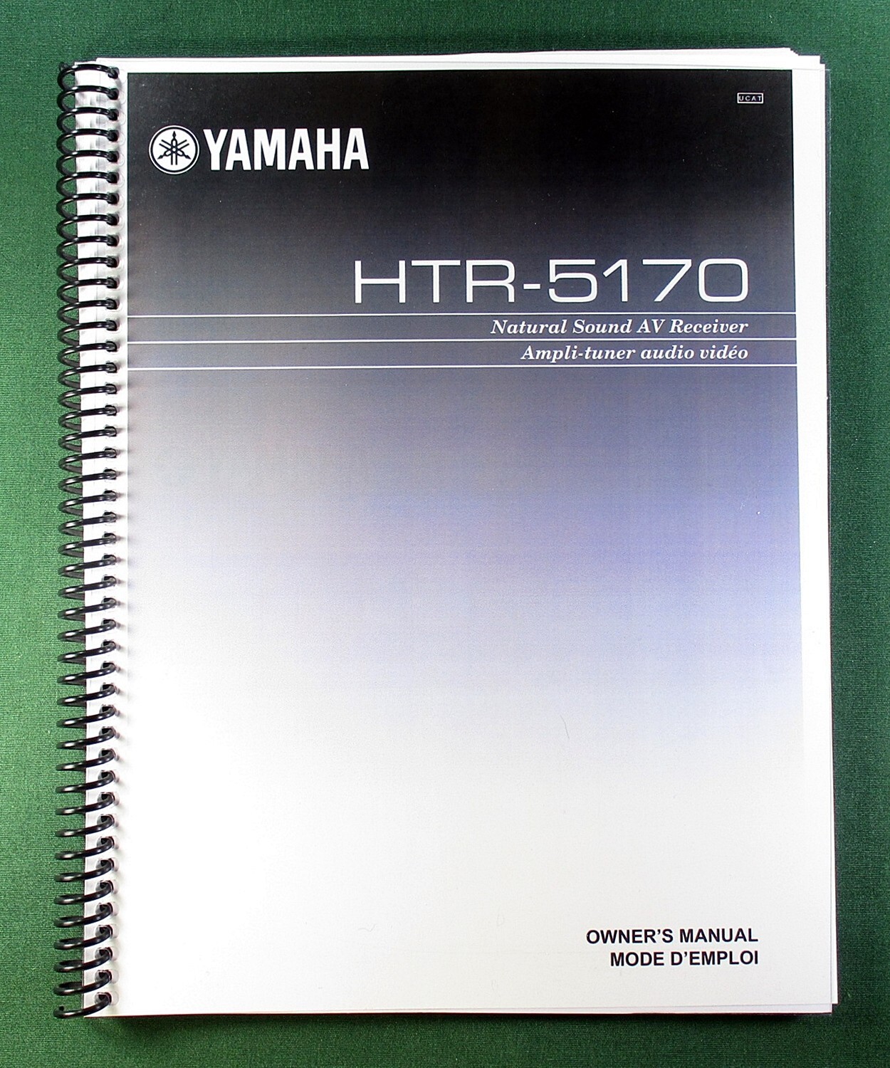 Yamaha HTR-5170 Instruction Manual: 90 Pages & Protective Covers!