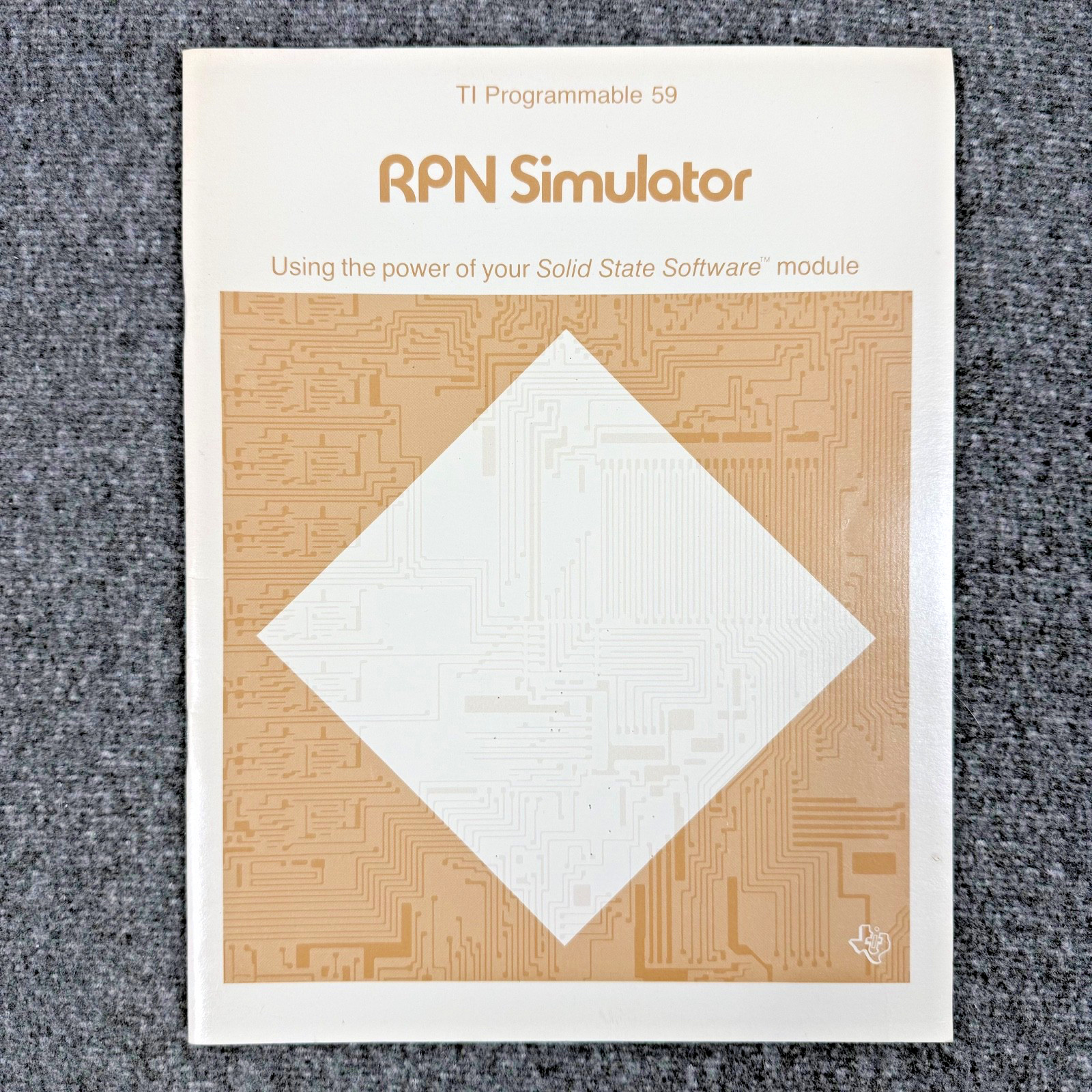 Vintage 1979 Texas Instruments TI-59 Programmable RPN Simulator Manual