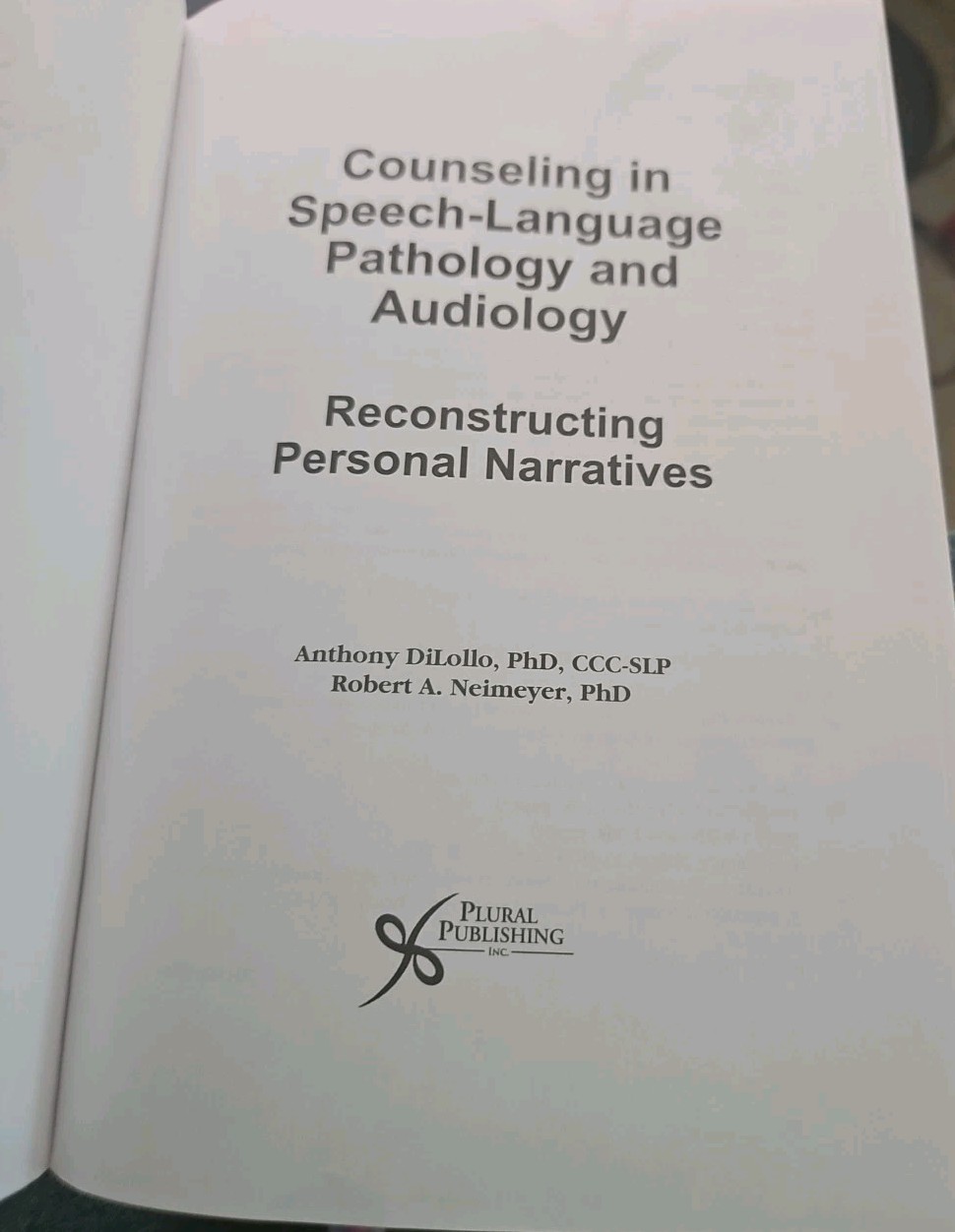 Counseling in Speech-Language Paperback, by DiLollo Anthony Ph.D