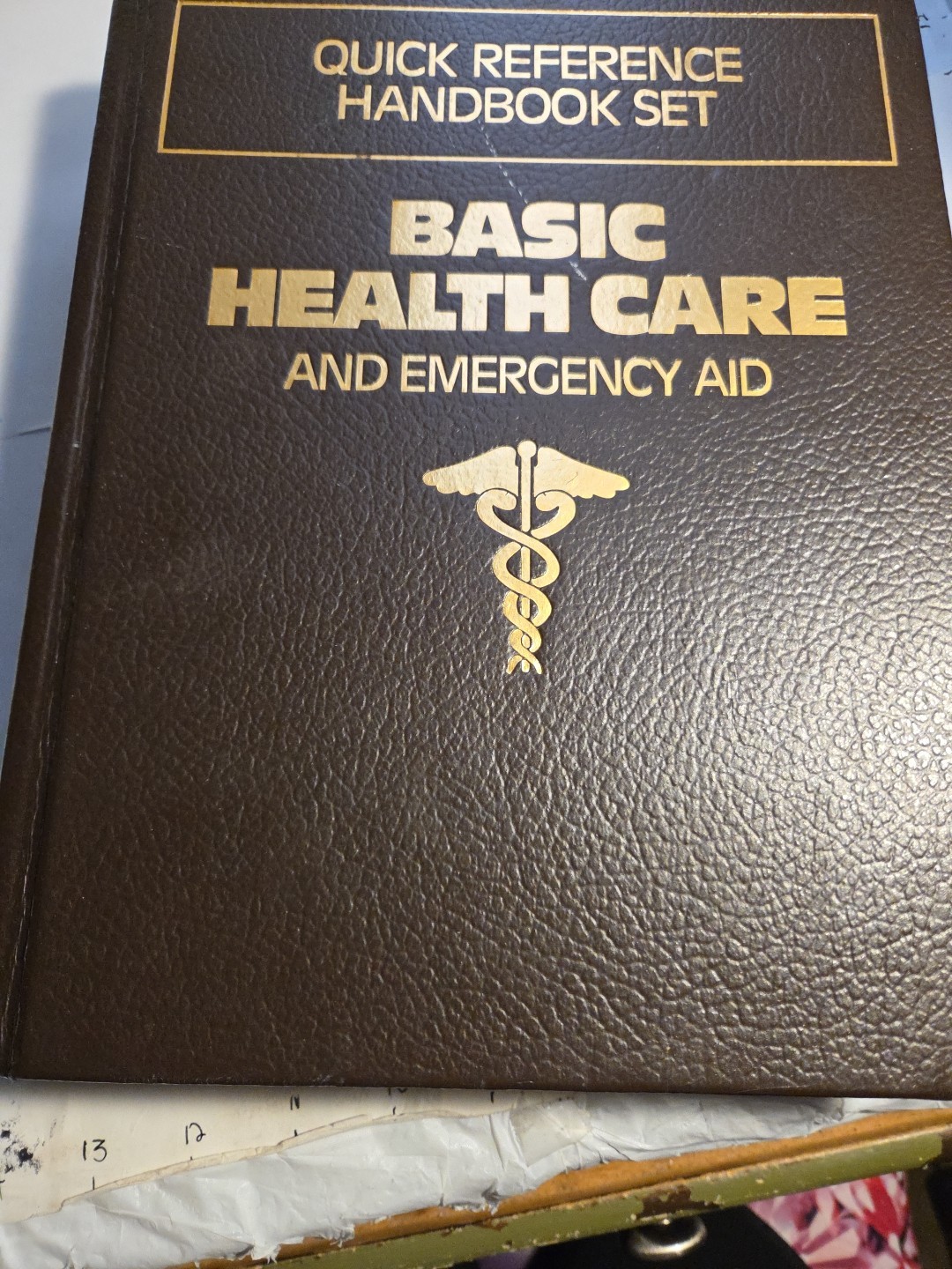Vintage 1990 Quick Reference Handbook Set Basic Health Care and Emergency Aid
