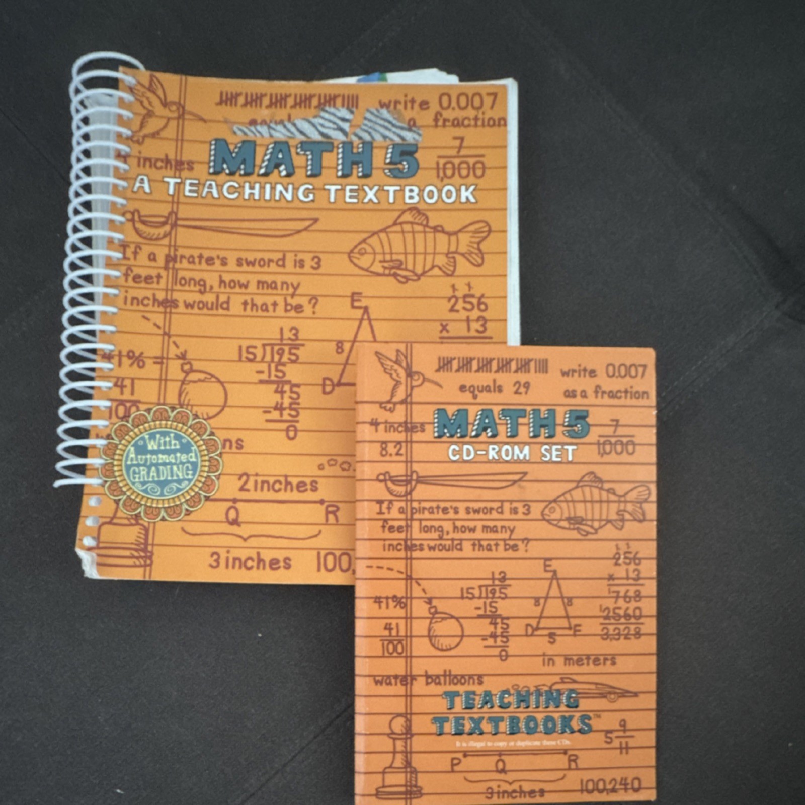 Teaching Textbooks Math 5: A Teaching Textbook Spiral & 4 CD-ROM Set 2003