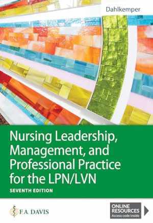 Nursing Leadership, Management, – Paperback, by Dahlkemper MSN RN – Very Good h
