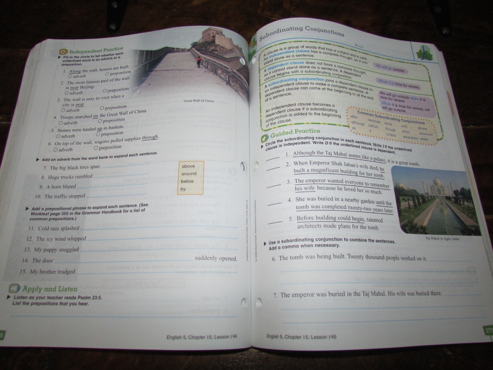 BJU Press ENGLISH 5 Worktext 2nd ed. Writing and Grammar Homeschool HARDLY USED