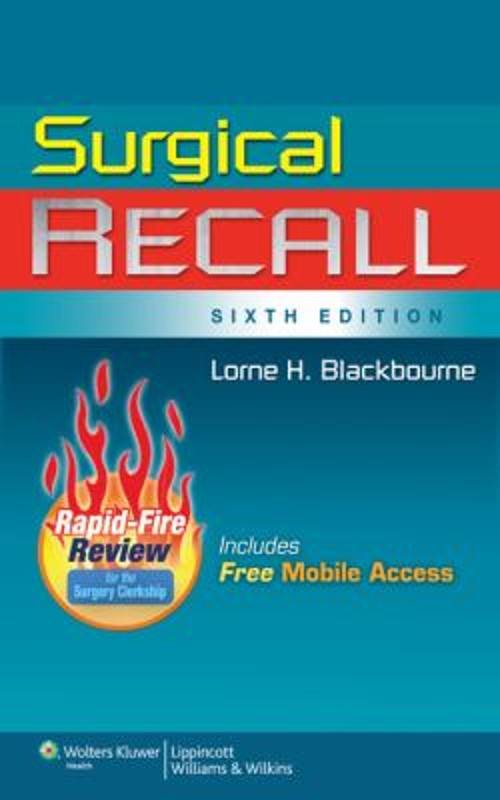 Surgical Recall Paperback Lorne H. Blackbourne