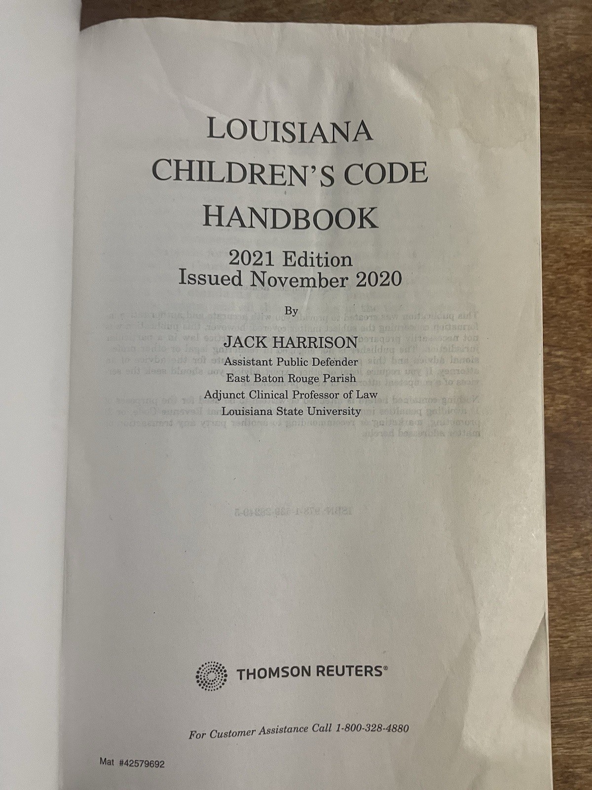 Louisiana Children’s Code Handbook, 2021 Paperback