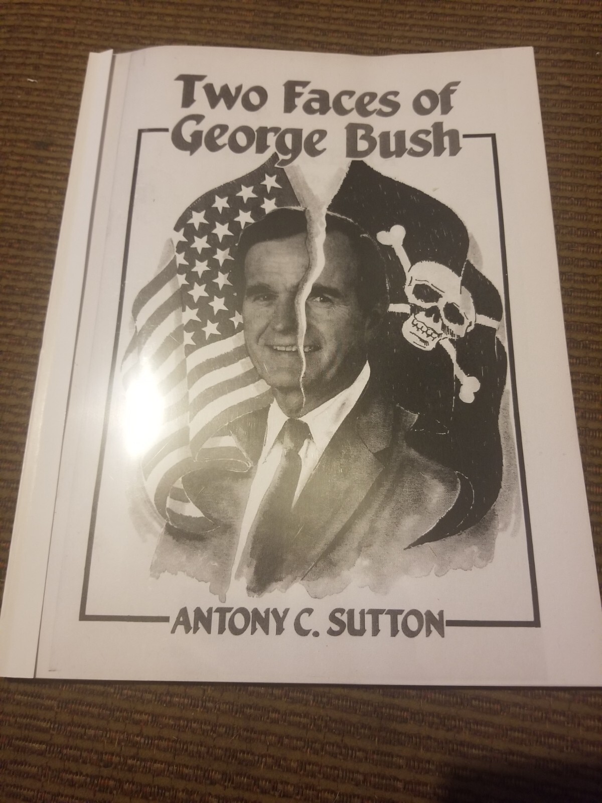 Two Faces Of George Bush by Anthony Sutton 1988 black and white copy