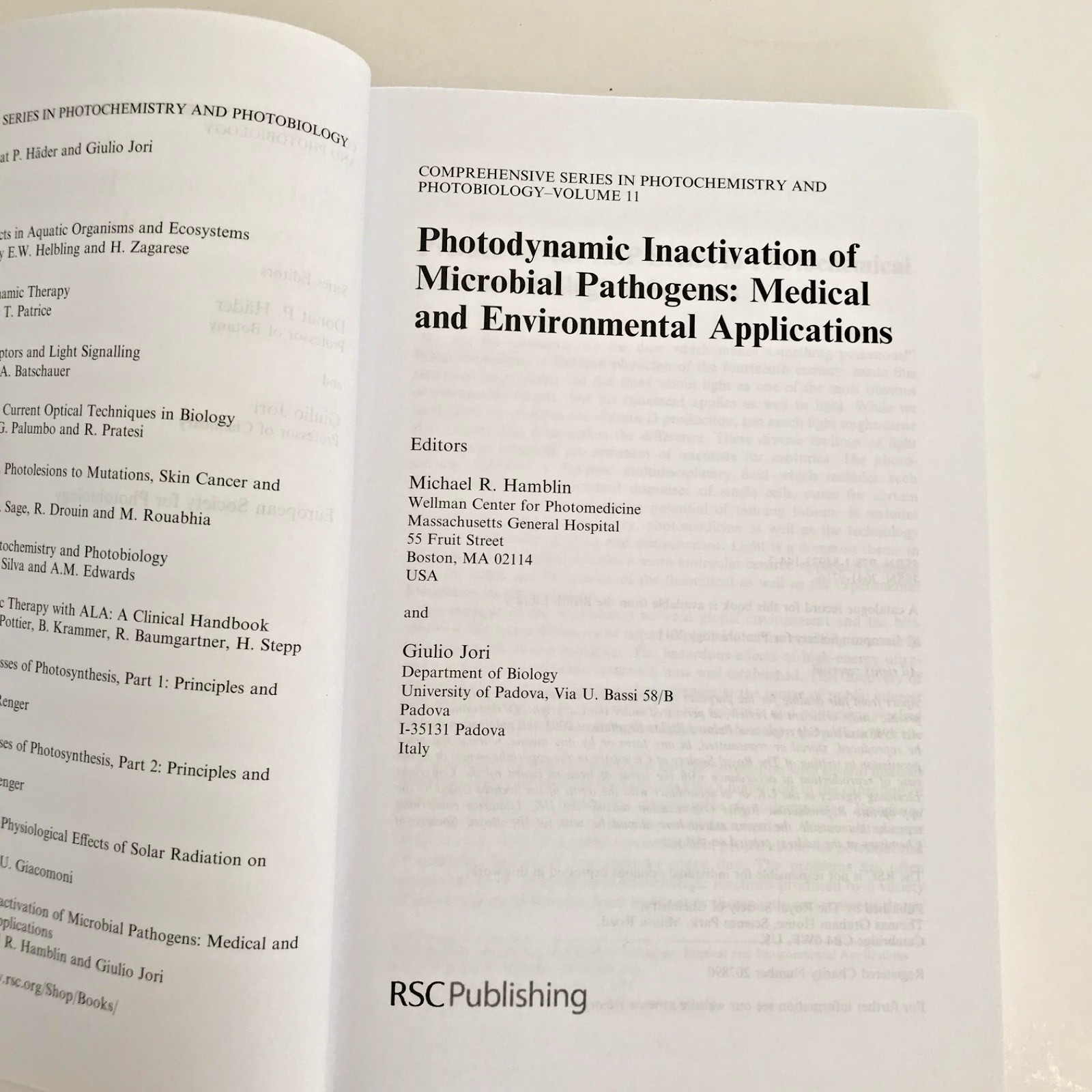 Comprehensive Series in Photochemical and Photobiological Sciences Ser.:…