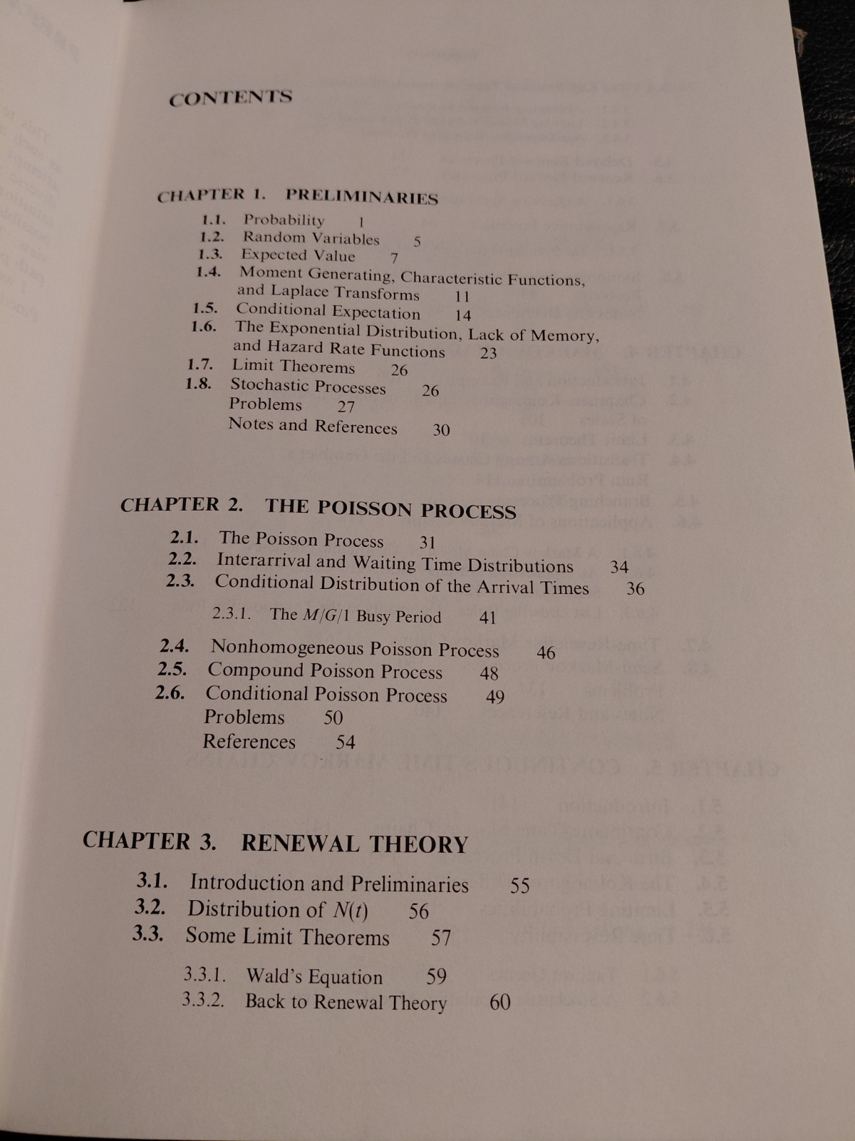 STOCHASTIC PROCESSES by Sheldon M. Ross 1983’s Wiley series in probability..