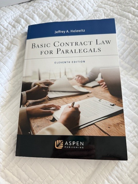 isbn 979-8-8920-7352-3 – Basic Contract Law for Paralegals – 11th Ed – w/code