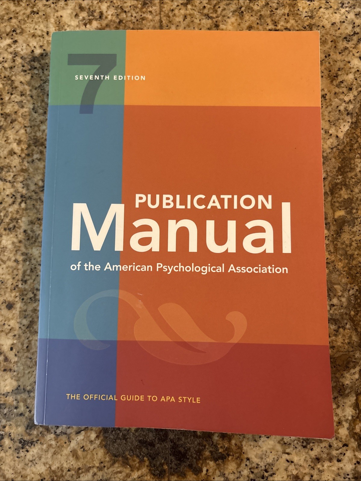 Publication Manual of The American Psychological Association 7th Edition GOOD