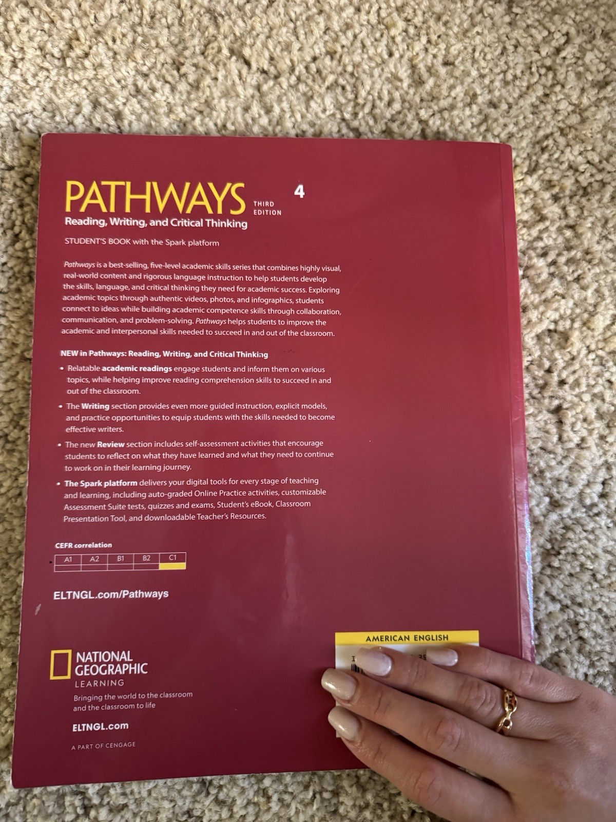 National Geographic Learning Pathways 4 Reading Writing Critical Thinking 3rd Ed