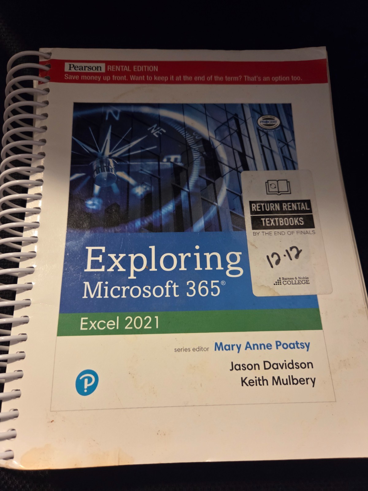 Exploring Microsoft 365 Excel 2021 Pearson Rental Edition – Poatsy Mulb