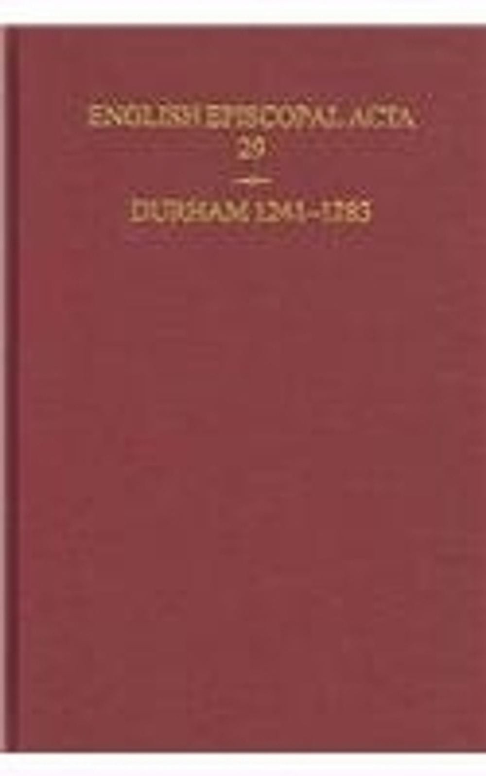 Durham 1241-1283 by Philippa Mary Hoskin (English) Hardcover Book